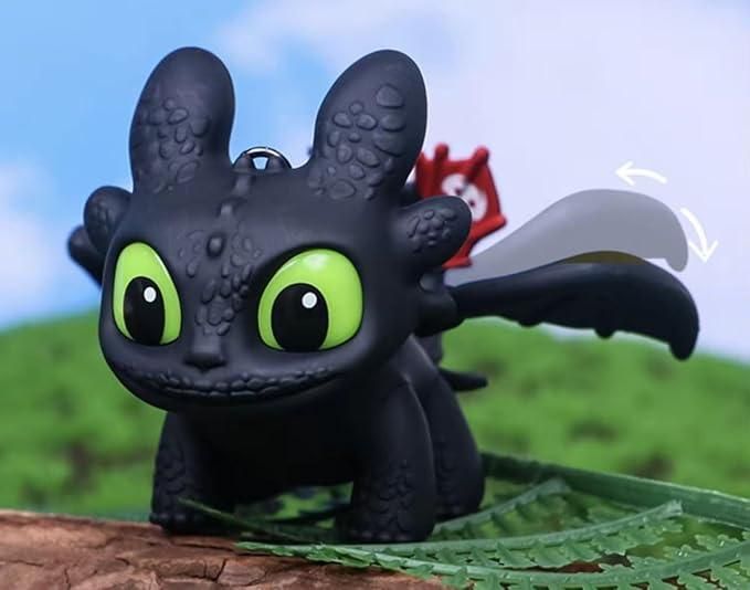 Night Fury Dragon Keychain with Sound and Light