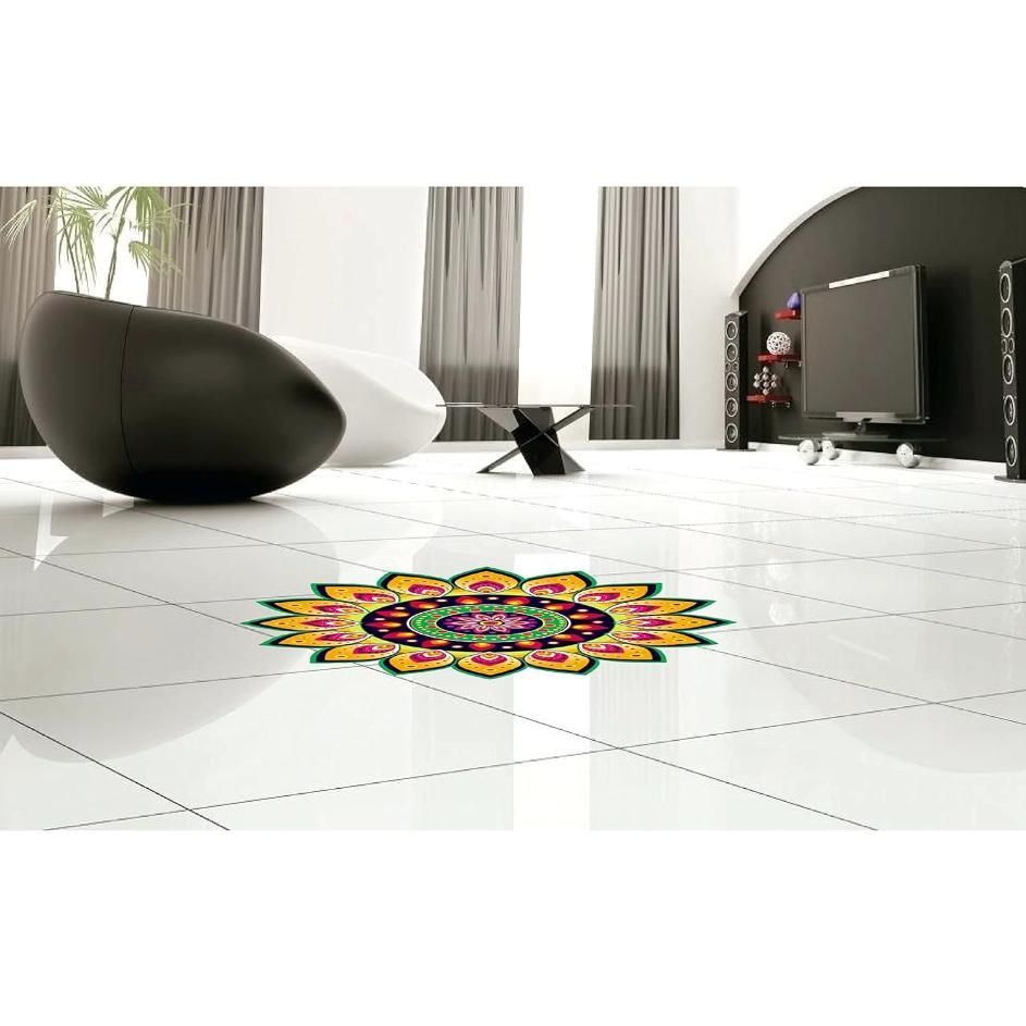 Diwali Rangoli Stickers Floral