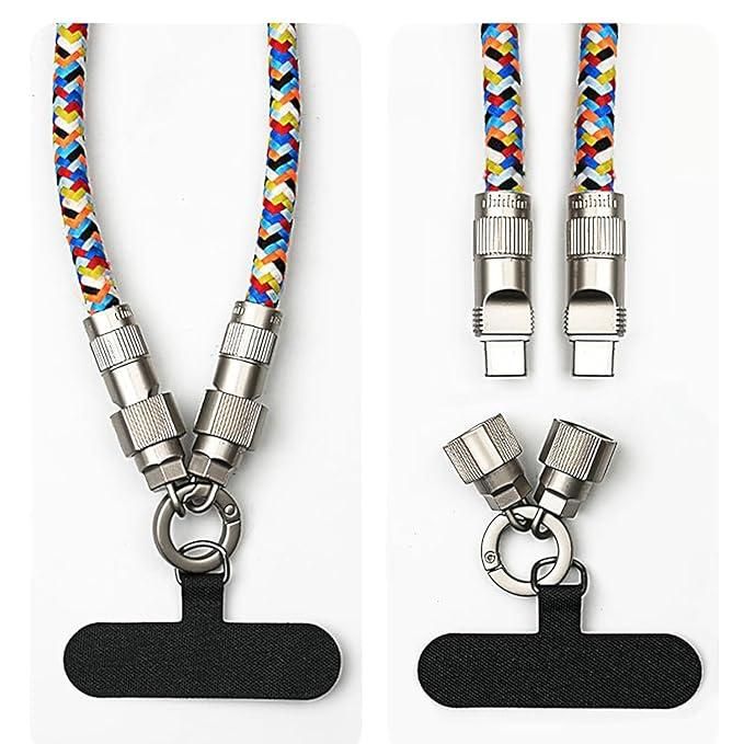 2-in-1 USB Charging Cable Lanyard