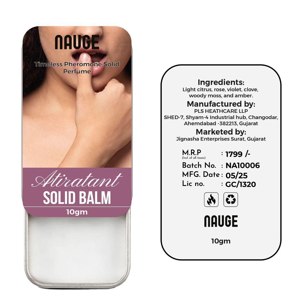 NAUGE Timeless Pheromone Solid Perfume 10gram (Pack of 2)