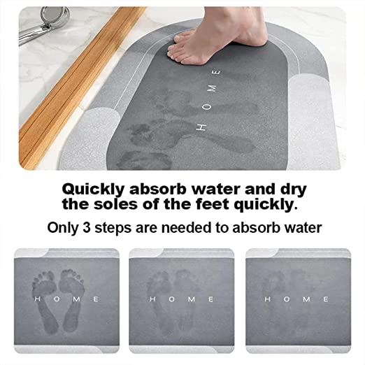 Water Absorbing Anti Slip Floor Mat, Bath Mat | Cushion Mat Super Absorbent Soft Carpet, Quick Dry Dirt Barrier For Bathroom Home, Office (40X60Cm, Assorted Color any 2)